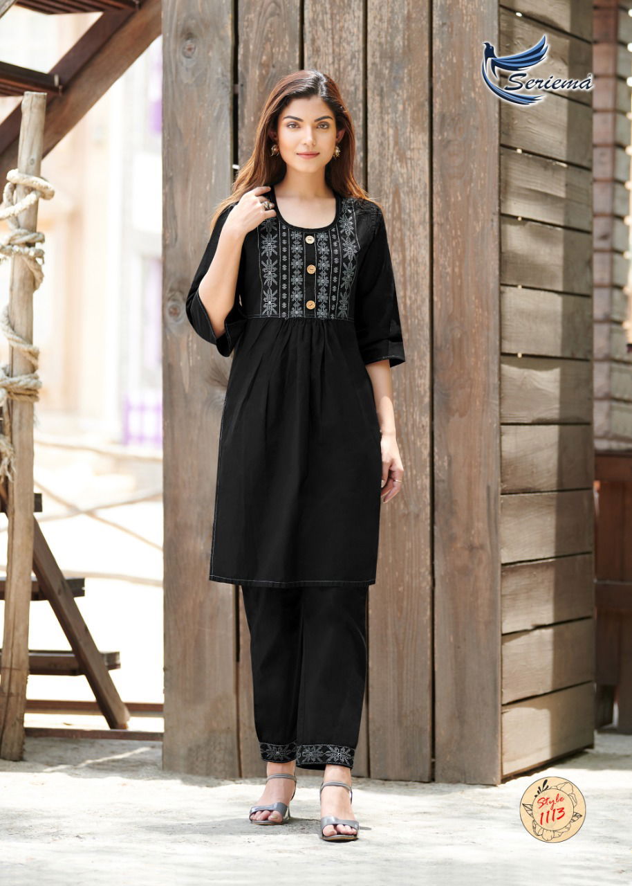 Seriema Kumb Westin Designer Denim Wholesale Party Wear Kurti Catalog
